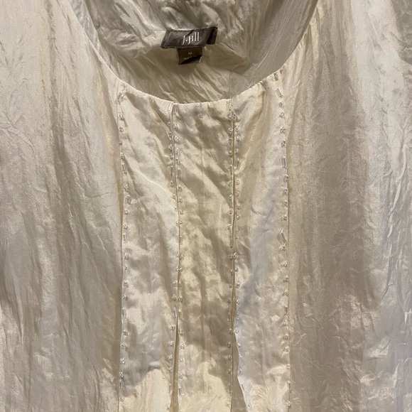 BUNDLED: J.JILL Beaded Top, PROSPECT Lace Body Suit, CALVIN KLEIN Oxford blouse. - Picture 6 of 15